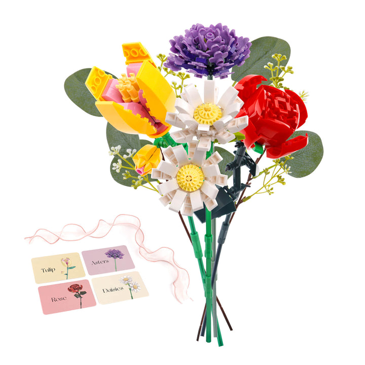 Flower Bouquet Building Kit for Kids and Adults