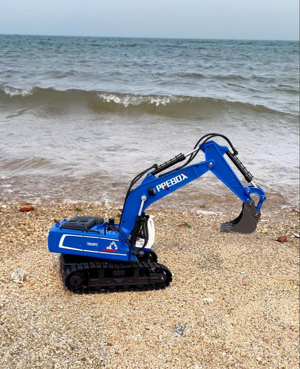 Special Offer for New Buyers - 1/18 Scale RC Excavator Perfect for Boys Aged 4-10, Ideal Building Toy