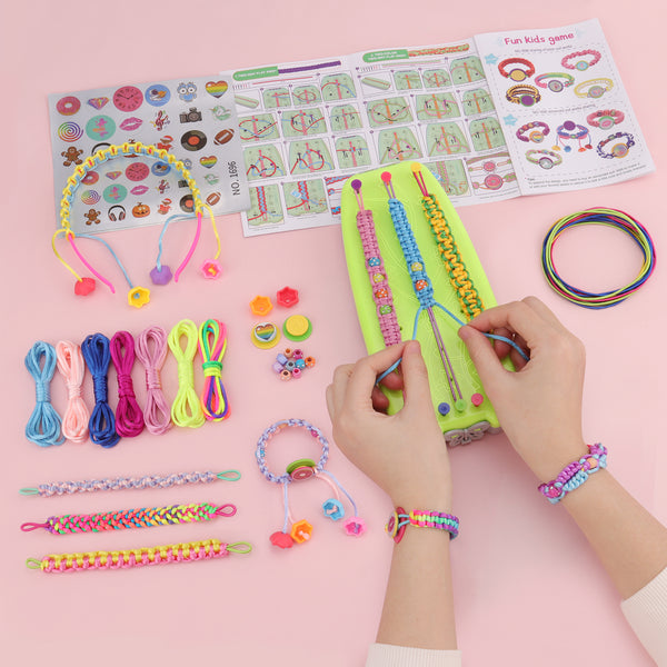 Creative Girls Crafts Friendship Bracelet String Making Kit For Girls aged 6-12, Great Christmas Idea