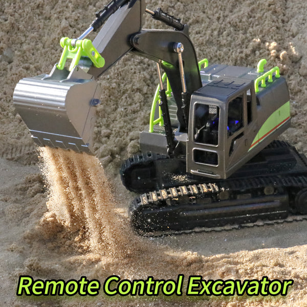 1/14 Remote Control Excavator Toy with Lights and Sounds For Boys Christmas Presents aged 4-12