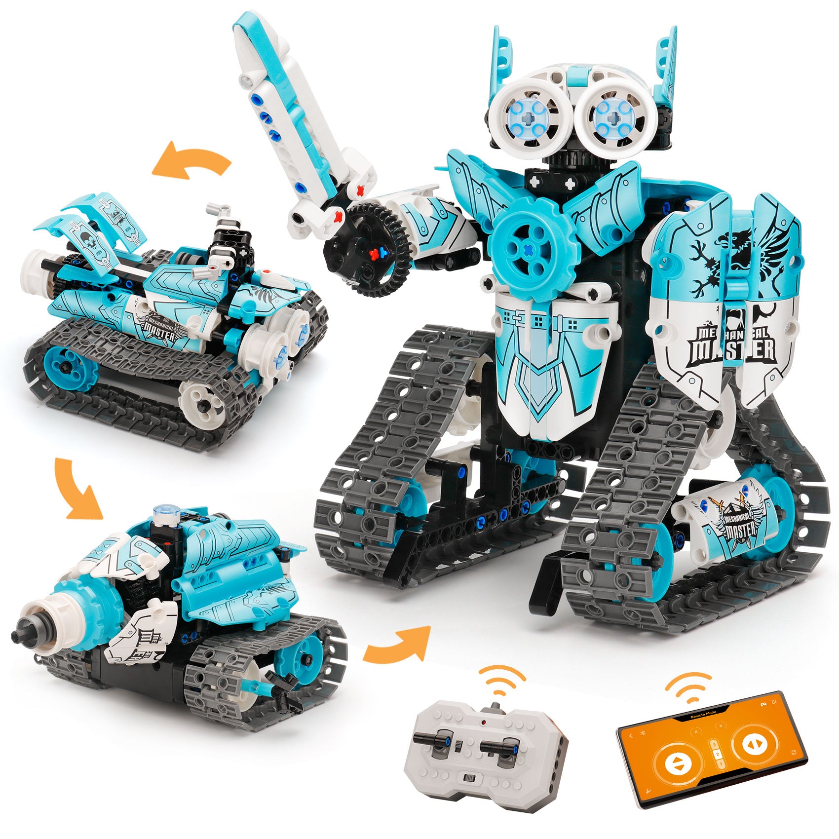 3 in 1 Remote Control Robot Building Kits for Kids Aged 7+, STEM Proje ...