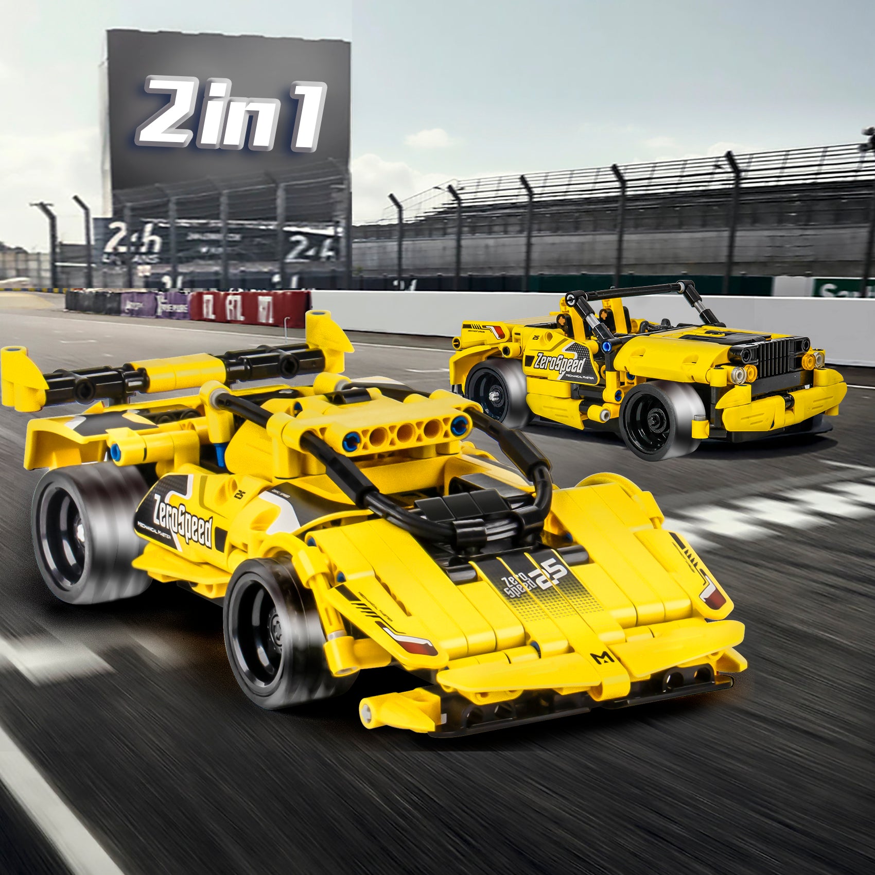 2 in 1 STEM Remote Control Race Car Building Kit For Kids Christmas Gi ...