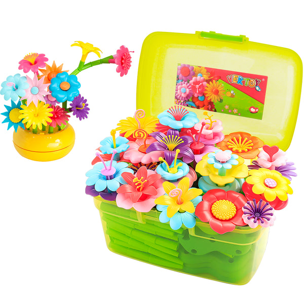 Flower Garden Building Toy Set for Toddlers and Kids